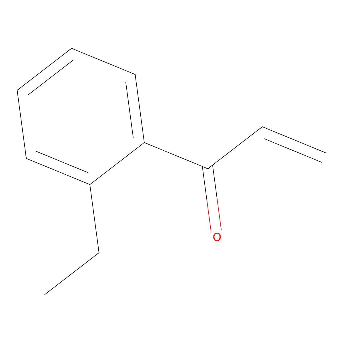 1-(2-Ethylphenyl)prop-2-en-1-one molecular structure, CAS 1597937-15-9