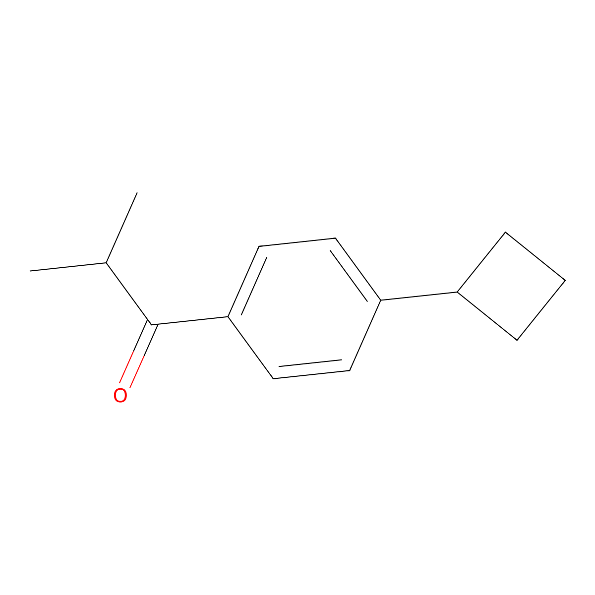 1-(4-Cyclobutylphenyl)-2-methyl-1-propanone molecular structure, CAS 1597955-97-9