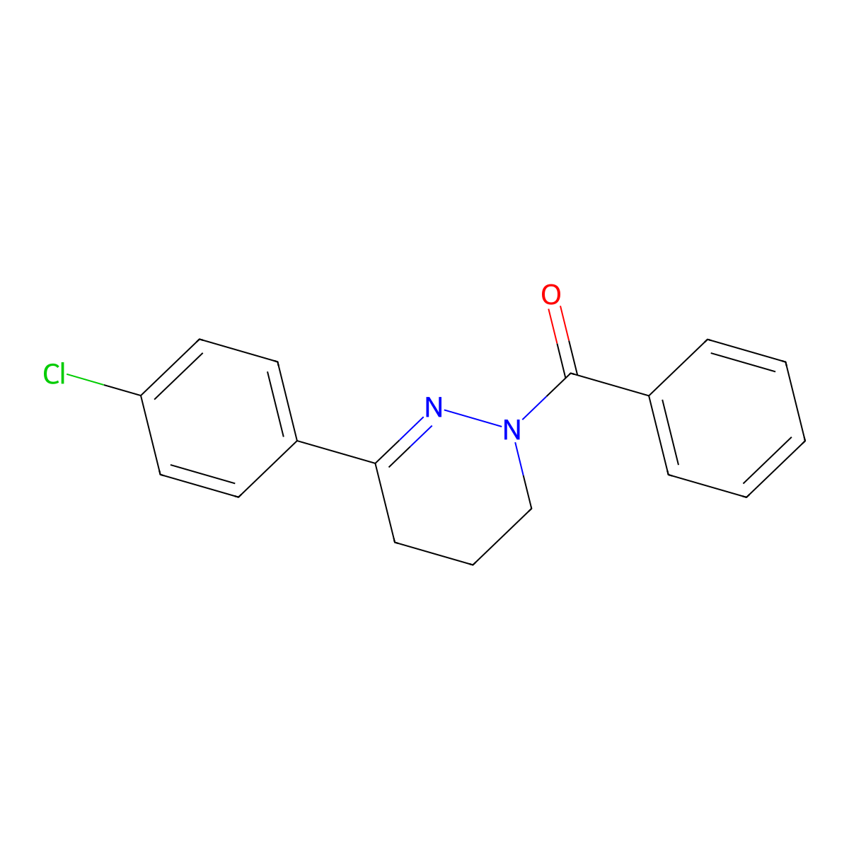 [3-(4-chlorophenyl)-5,6-dihydro-1(4H)-pyridazinyl](phenyl)methanone molecular structure, CAS 159799-39-0