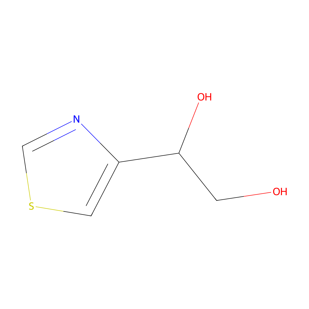 1-(1,3-Thiazol-4-yl)ethane-1,2-diol molecular structure, CAS 1598034-97-9