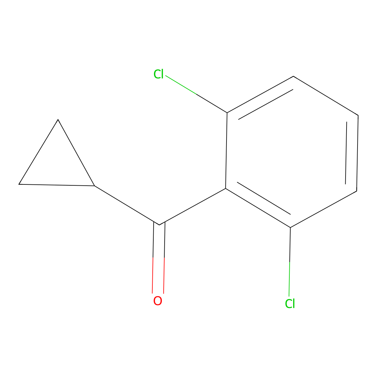 Cyclopropyl(2,6-dichlorophenyl)methanone molecular structure, CAS 1598044-05-3