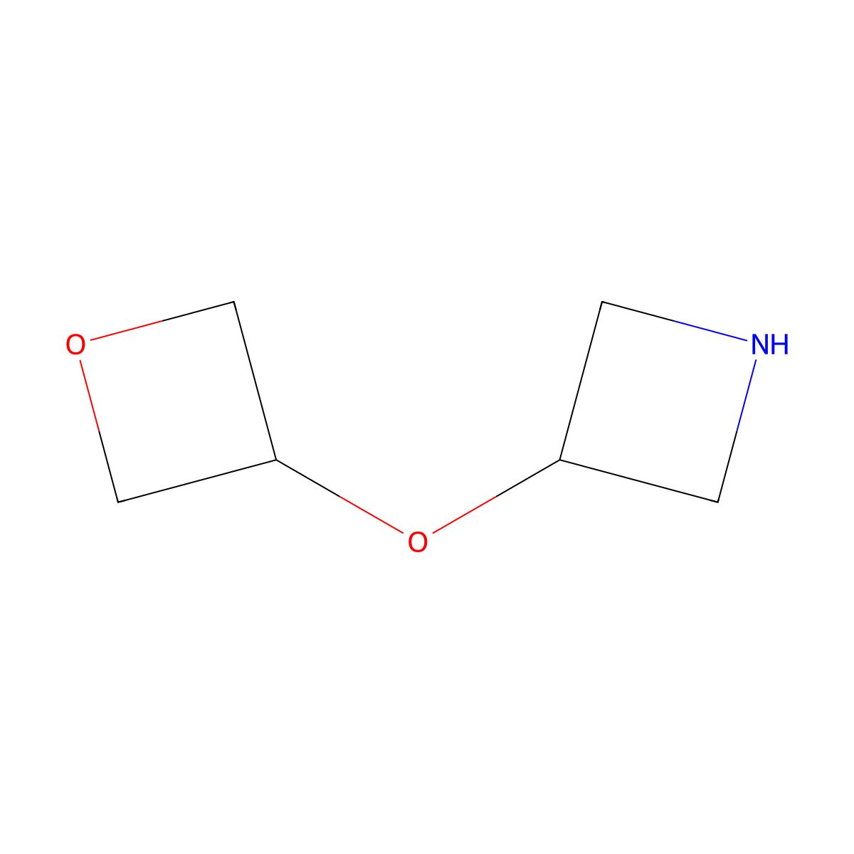3-(Oxetan-3-yloxy)azetidine molecular structure, CAS 1598052-28-8