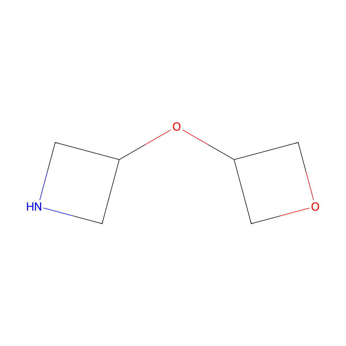 3-(Oxetan-3-yloxy)azetidine molecular structure, CAS 1598052-28-8