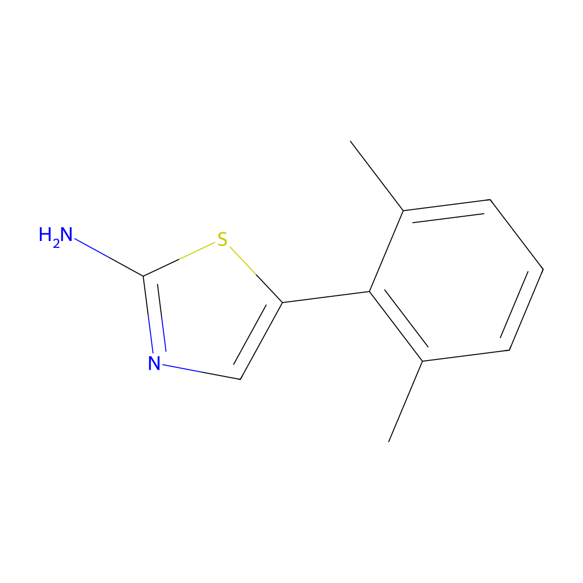 5-(2,6-Dimethylphenyl)thiazol-2-amine molecular structure, CAS 1598080-98-8