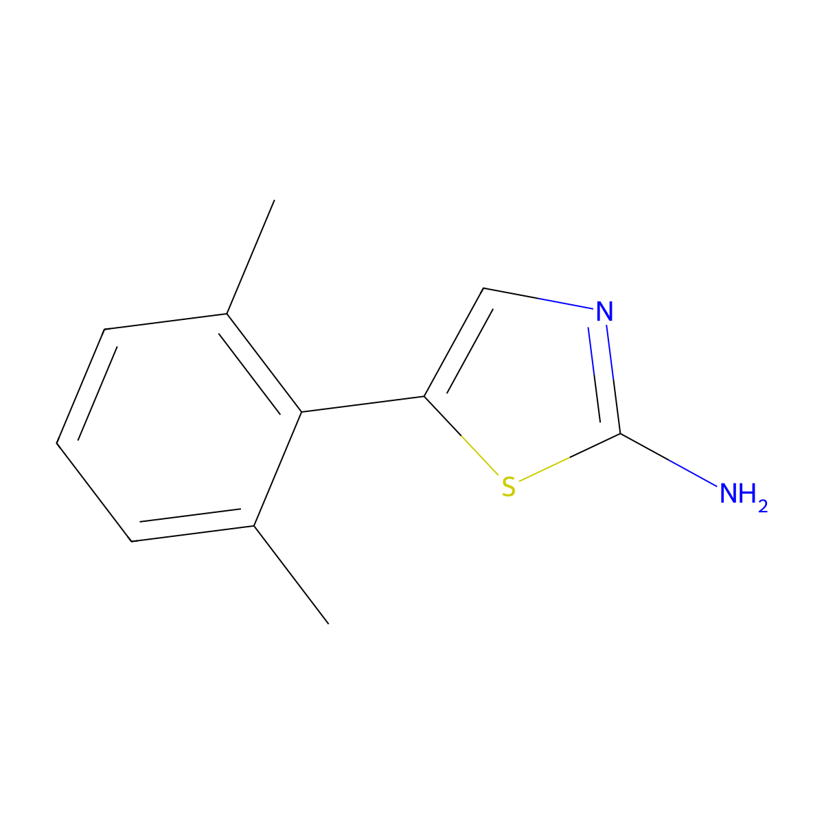 5-(2,6-Dimethylphenyl)thiazol-2-amine molecular structure, CAS 1598080-98-8