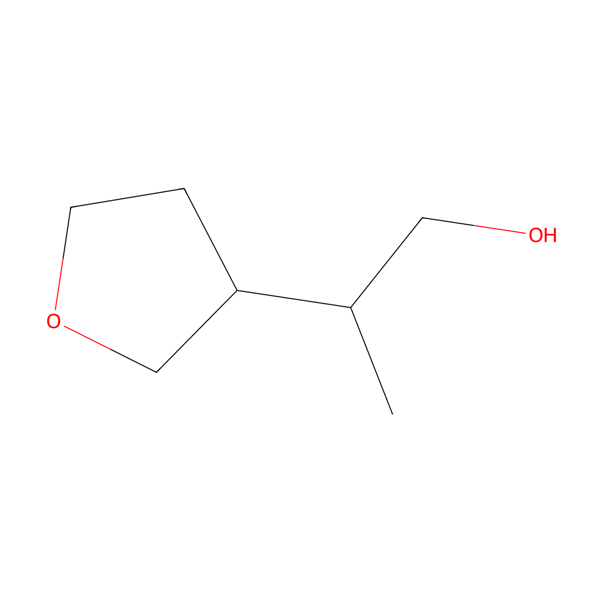 2-(Oxolan-3-yl)propan-1-ol molecular structure, CAS 1598182-86-5