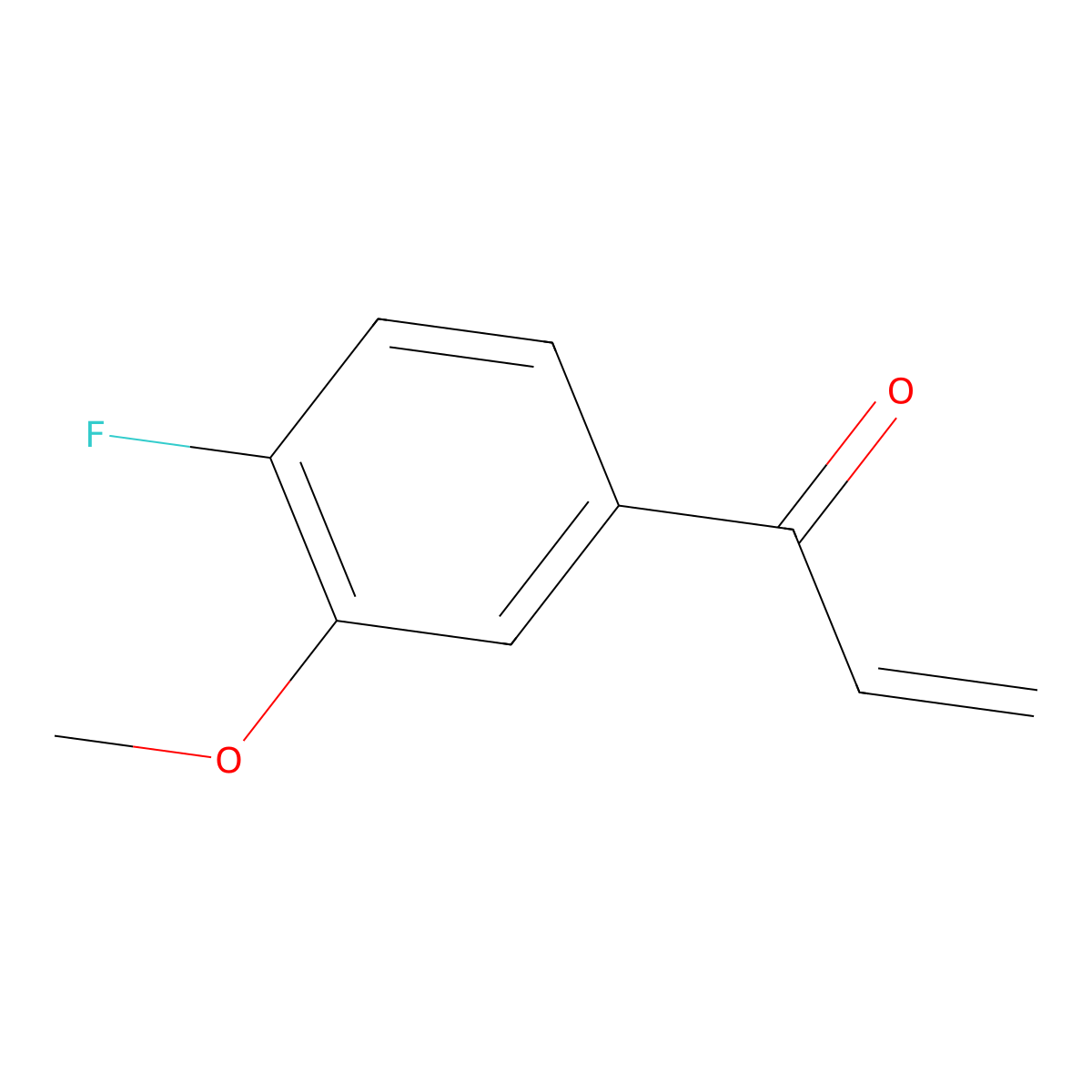 1-(4-Fluoro-3-methoxyphenyl)prop-2-en-1-one molecular structure, CAS 1598194-71-8