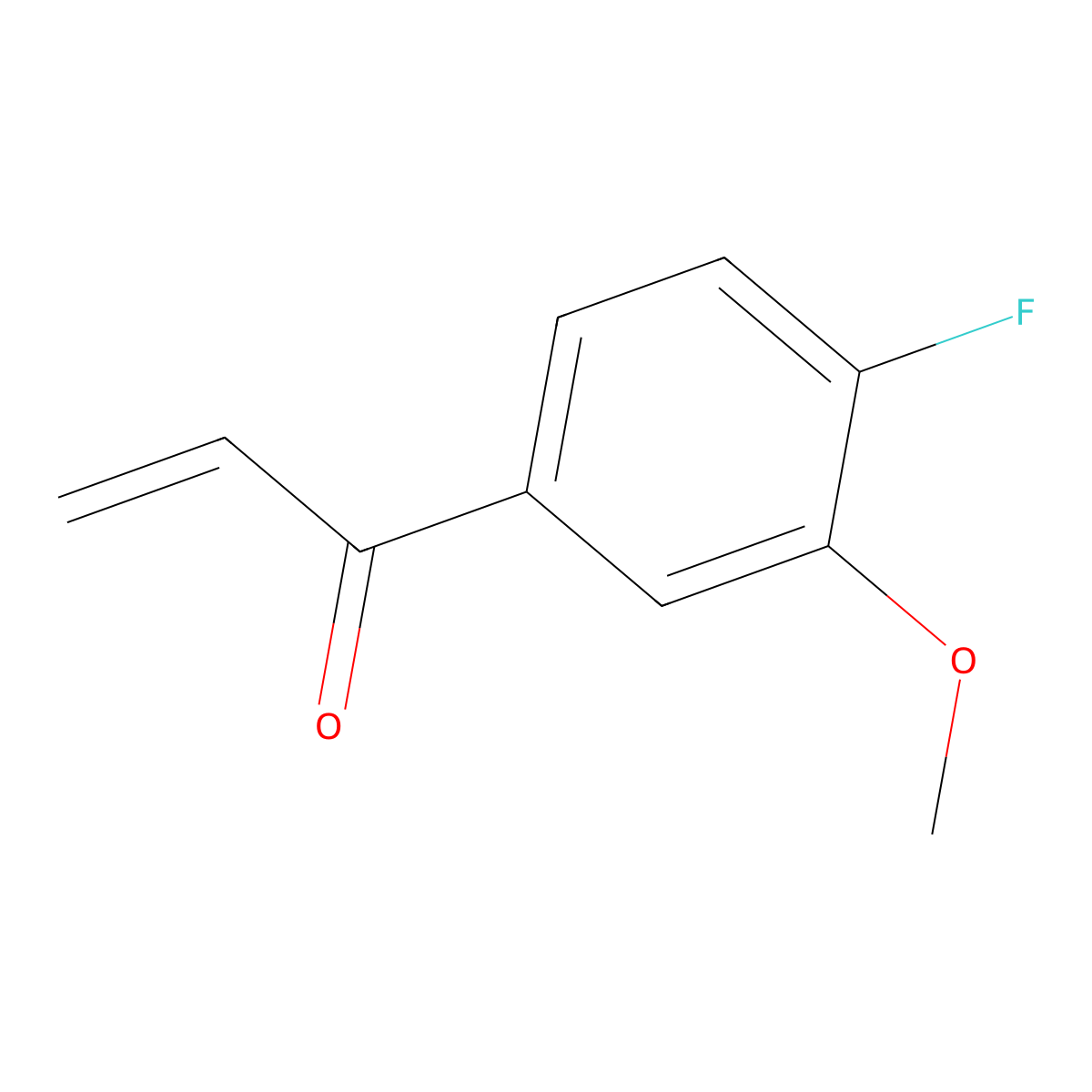 1-(4-Fluoro-3-methoxyphenyl)prop-2-en-1-one molecular structure, CAS 1598194-71-8
