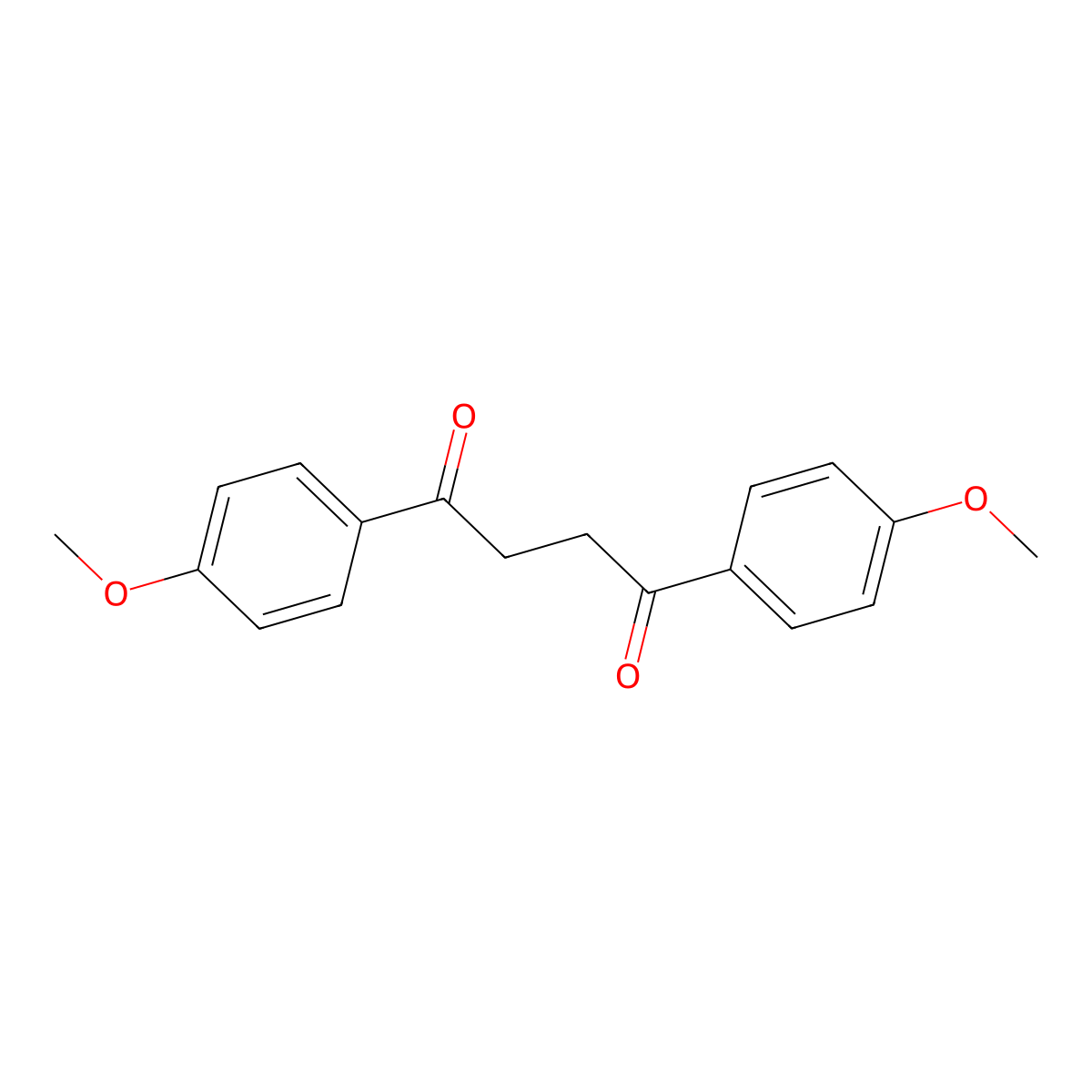 1,4-Bis(4-methoxyphenyl)-1,4-butanedione molecular structure, CAS 15982-64-6