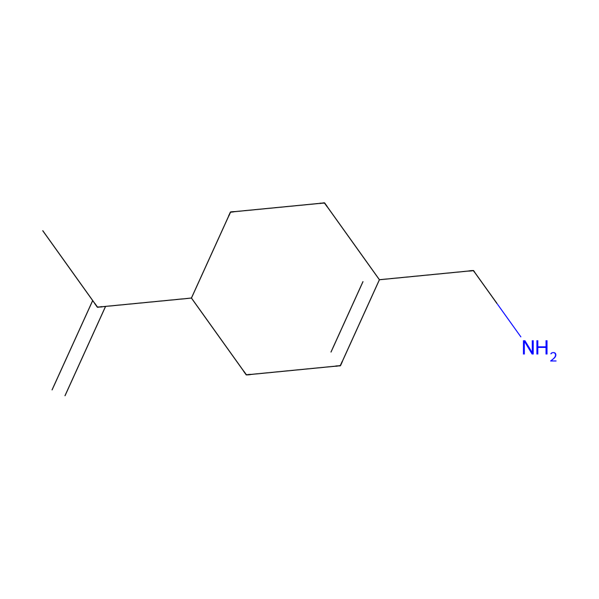 ((4S)-4-(prop-1-en-2-yl)cyclohex-1-en-1-yl)methanamine molecular structure, CAS 159822-94-3