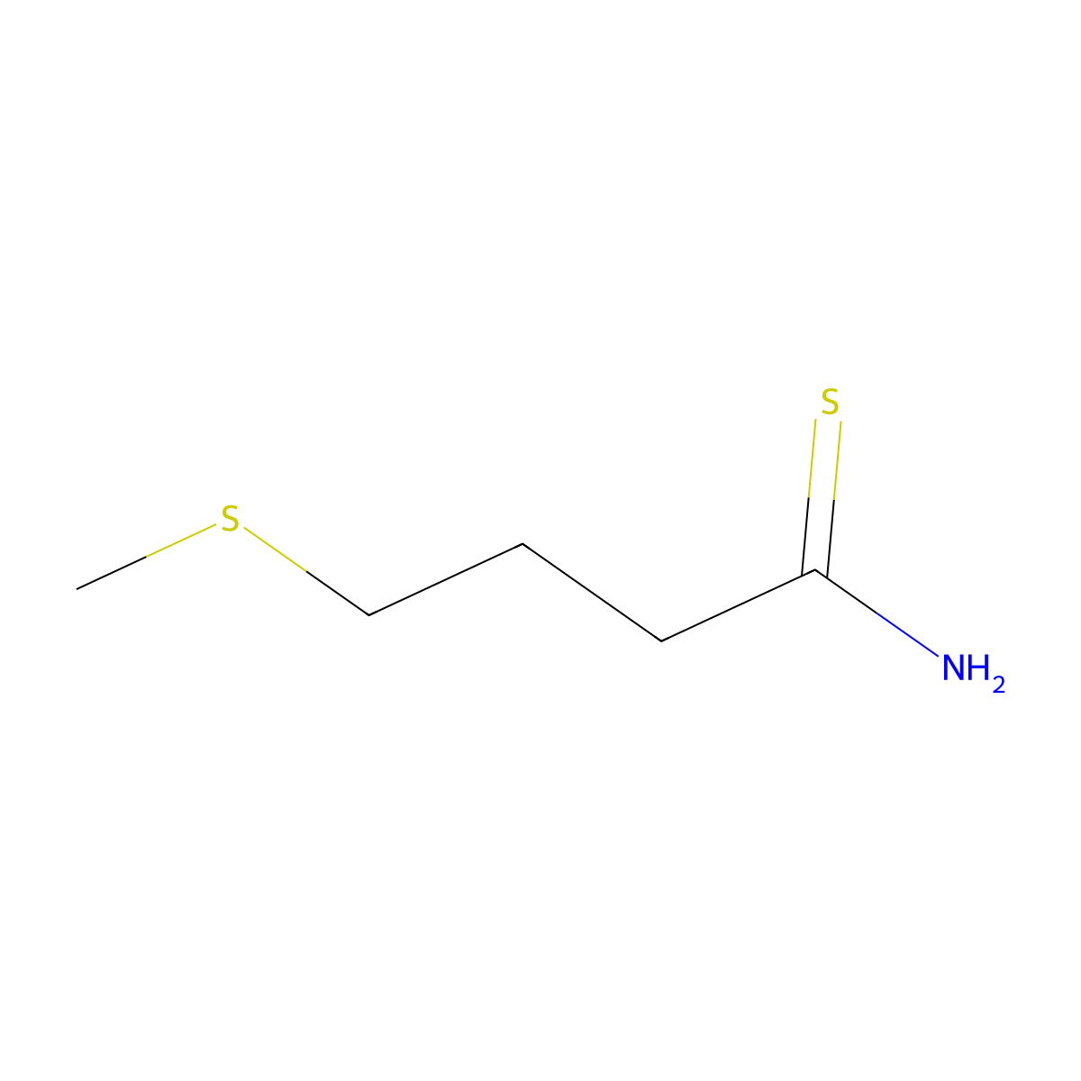 4-(Methylthio)butanethioamide molecular structure, CAS 1598236-99-7