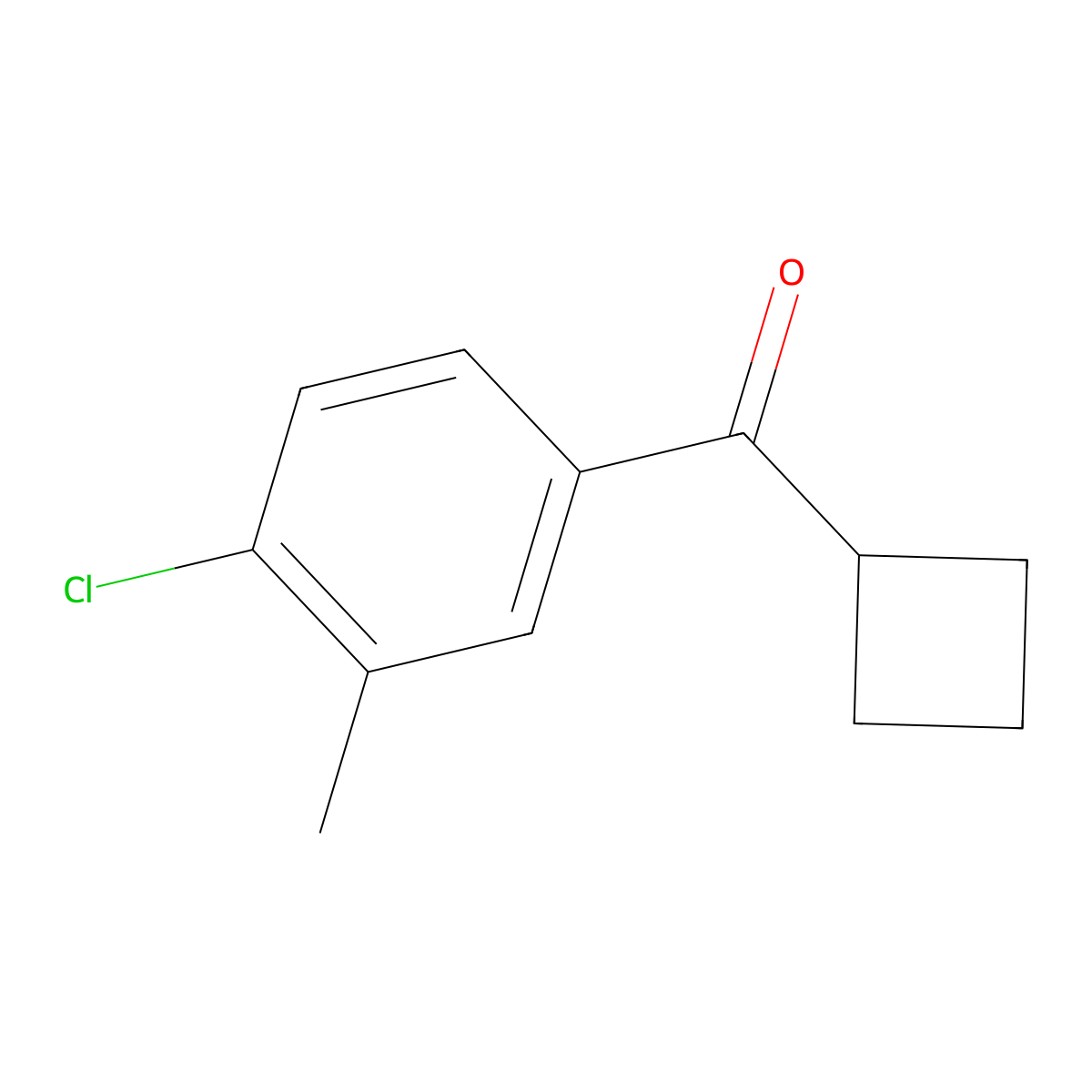 (4-Chloro-3-methylphenyl)cyclobutylmethanone molecular structure, CAS 1598250-84-0