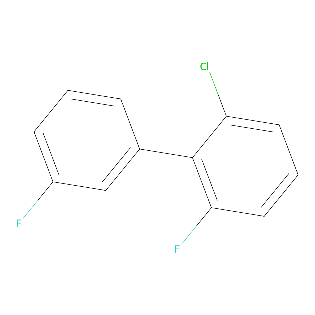 1-Chloro-3-fluoro-2-(3-fluorophenyl)benzene molecular structure, CAS 1598287-26-3