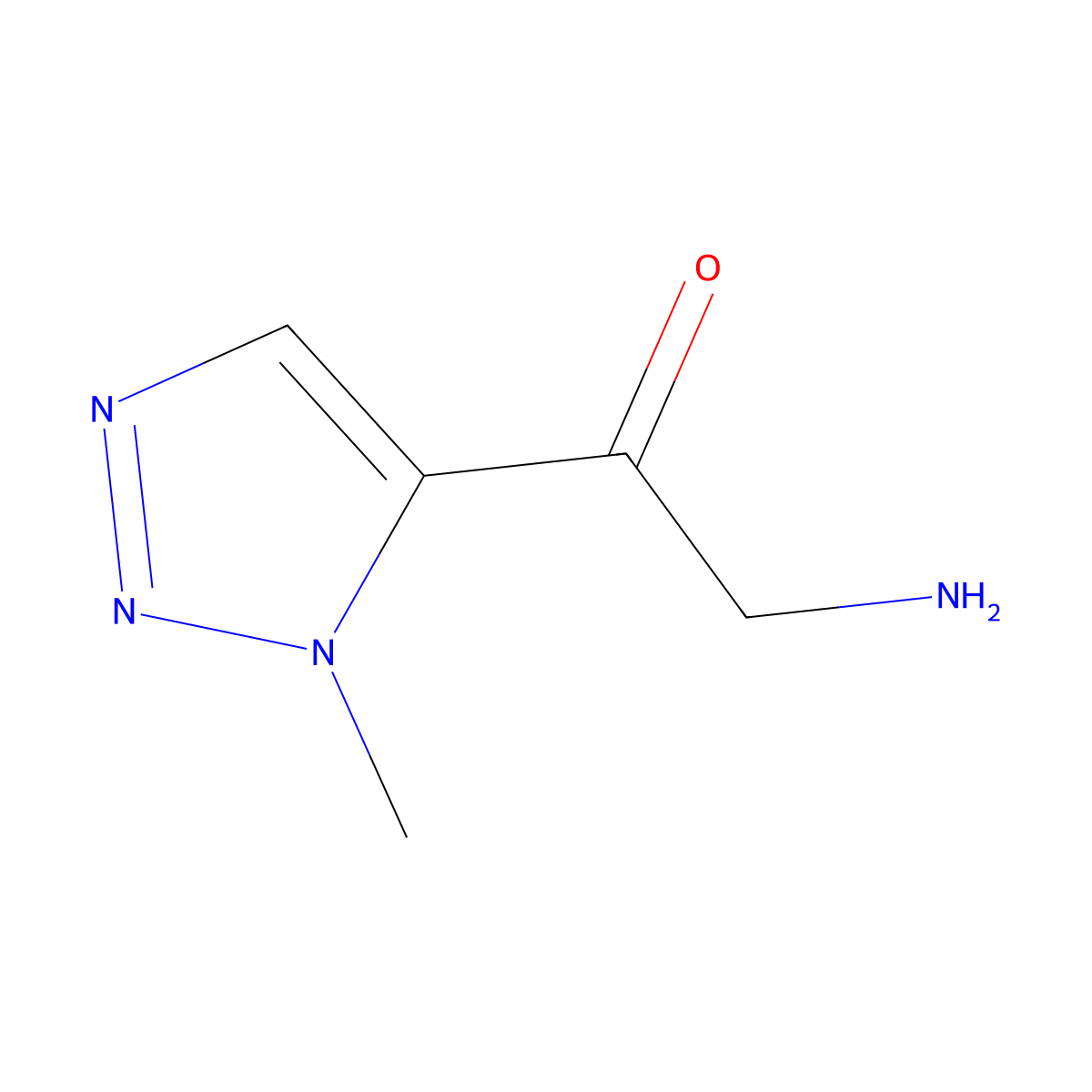 2-Amino-1-(1-methyl-1H-1,2,3-triazol-5-yl)ethan-1-one molecular structure, CAS 1598319-68-6