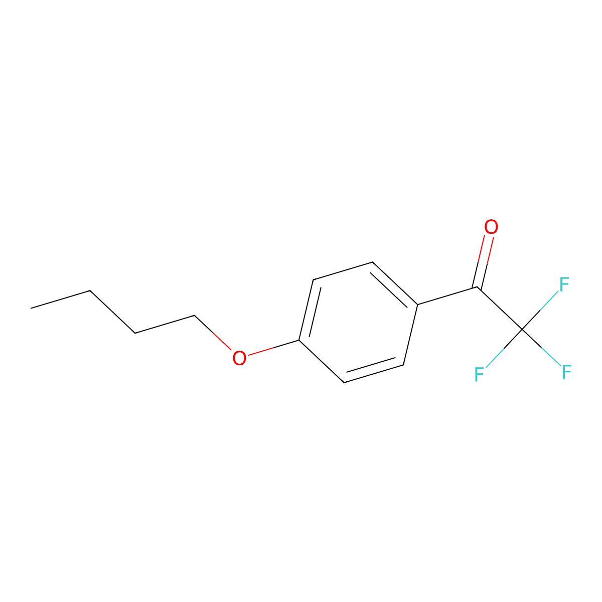 1-(4-Butoxyphenyl)-2,2,2-trifluoroethanone molecular structure, CAS 159835-77-5