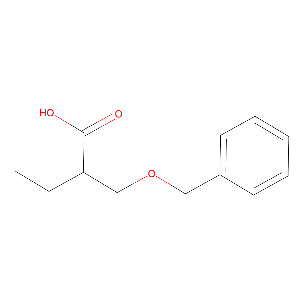 2-[(Benzyloxy)methyl]butanoic acid molecular structure, CAS 1598357-06-2