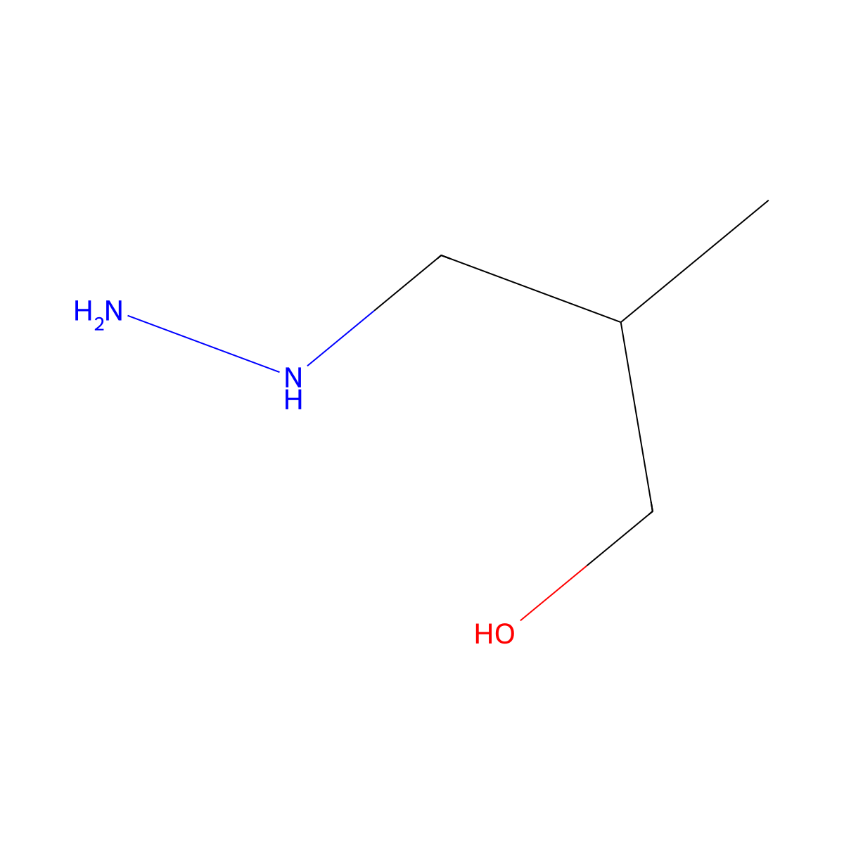 3-Hydrazinyl-2-methylpropan-1-ol molecular structure, CAS 1598477-00-9