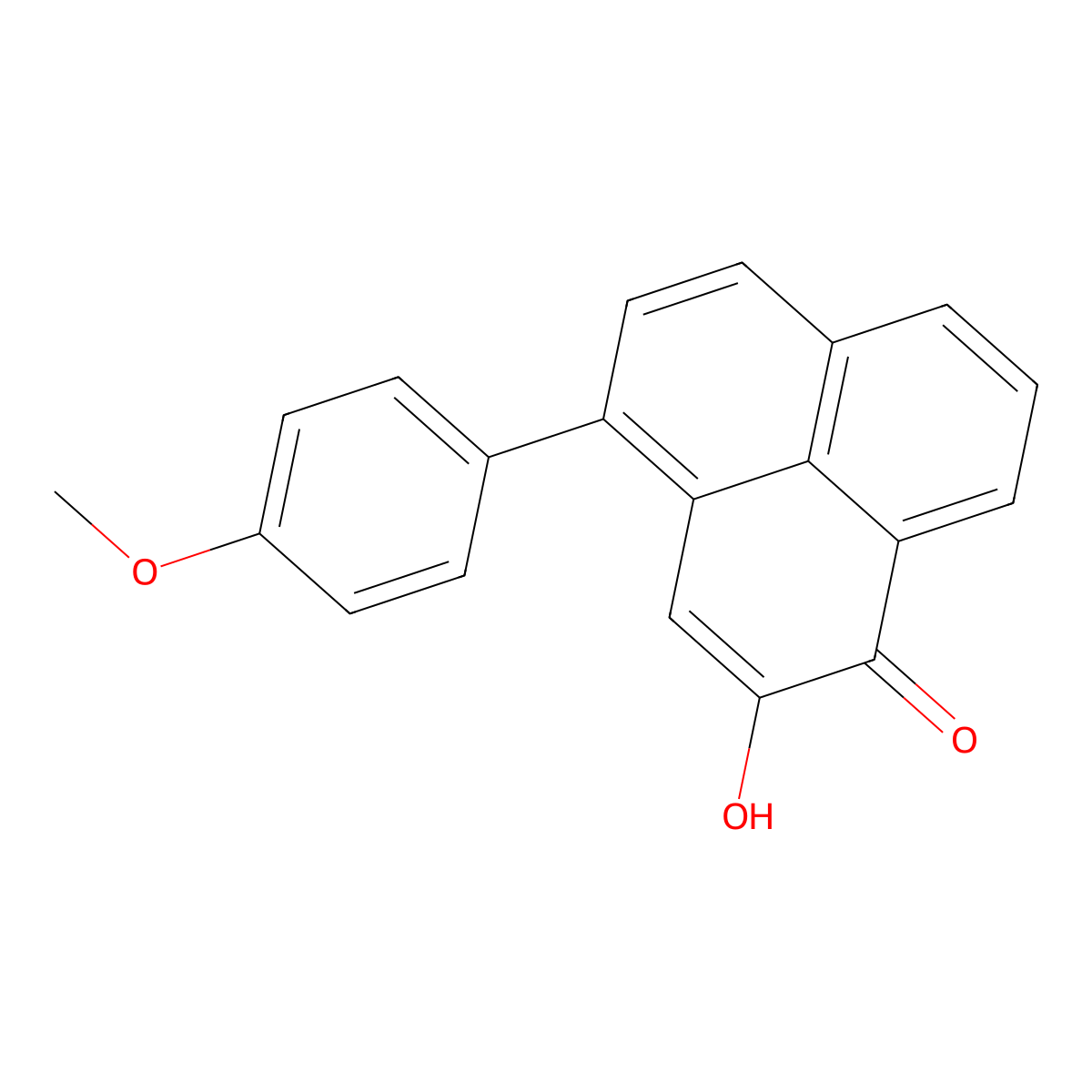2-hydroxy-4-(4-methoxyphenyl)-1H-phenalen-1-one molecular structure, CAS 159853-36-8