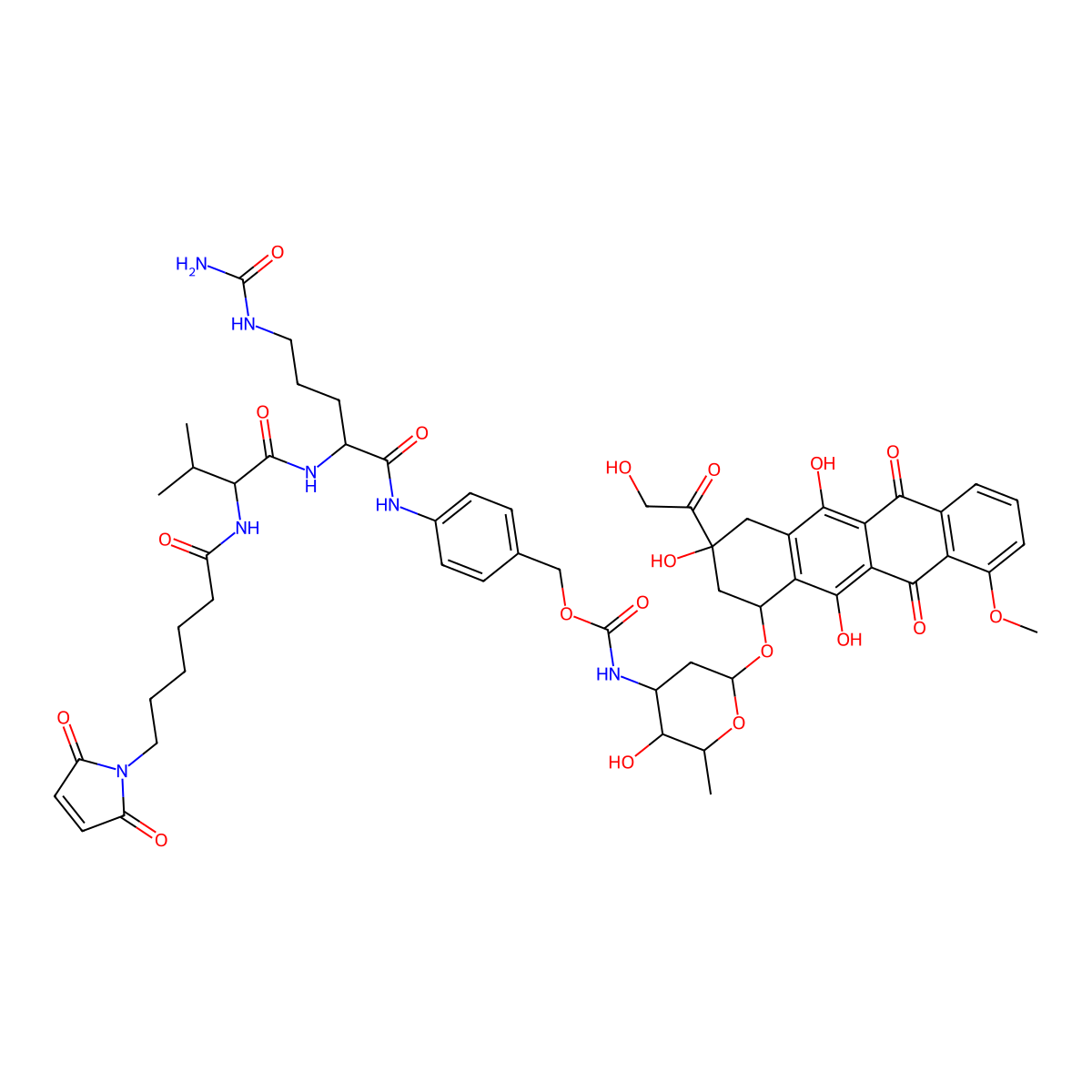 MC-Val-Cit-Doxorubicin molecular structure, CAS 159857-70-2