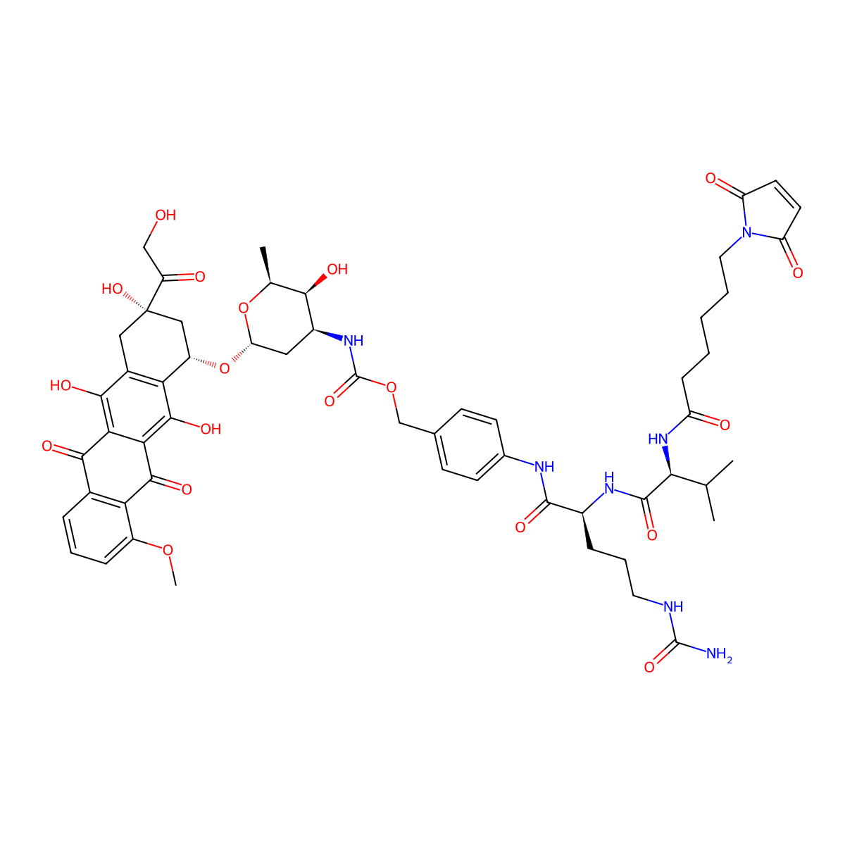 MC-Val-Cit-Doxorubicin molecular structure, CAS 159857-70-2