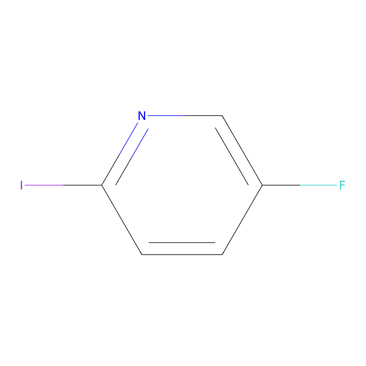 5-Fluoro-2-iodopyridine molecular structure, CAS 159870-80-1