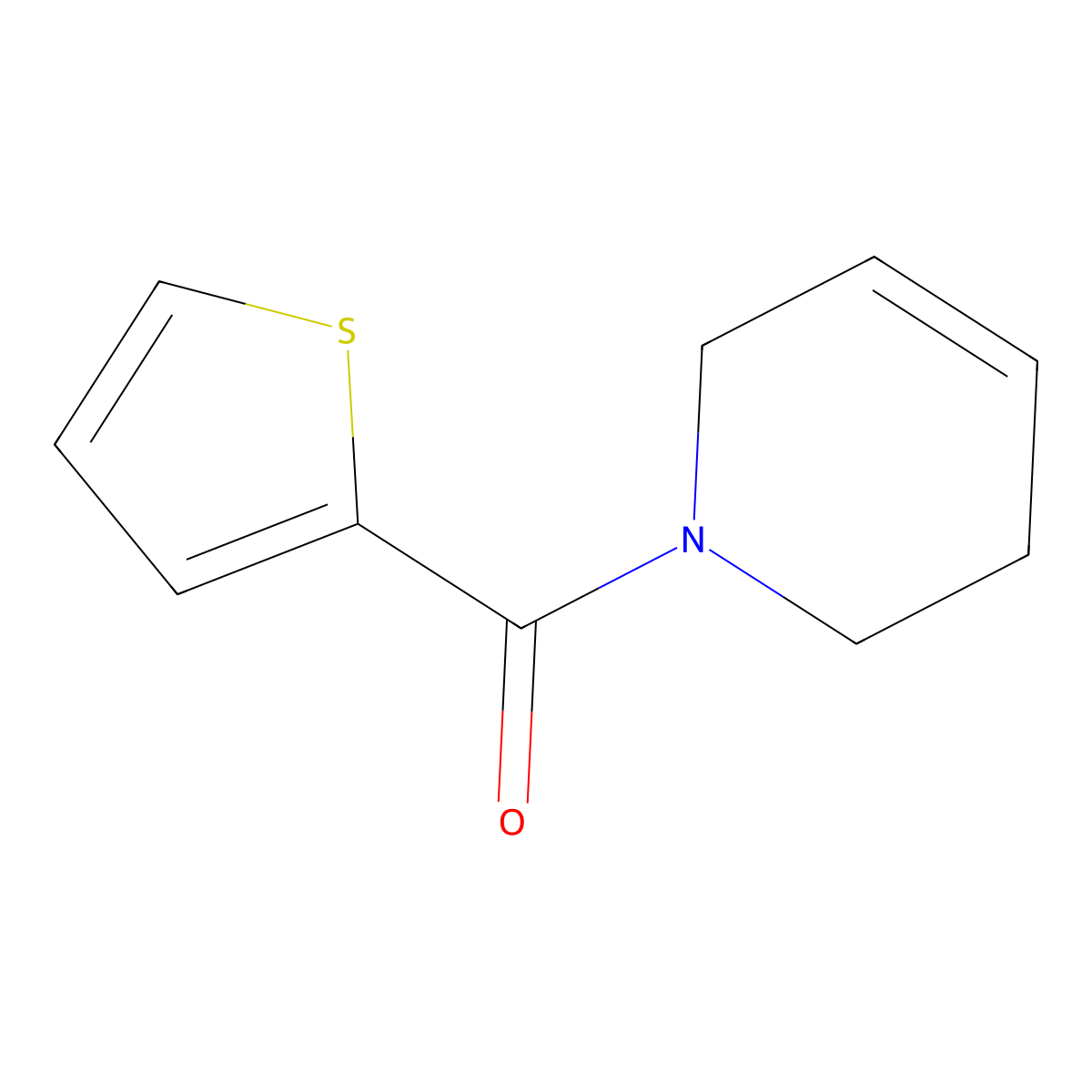 1-(Thiophene-2-carbonyl)-1,2,3,6-tetrahydropyridine molecular structure, CAS 1598741-51-5