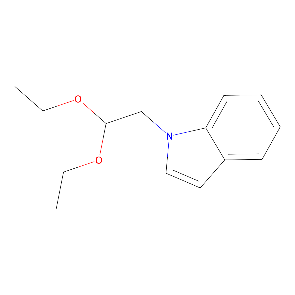 1-(2,2-diethoxyethyl)-1H-indole molecular structure, CAS 159884-46-5