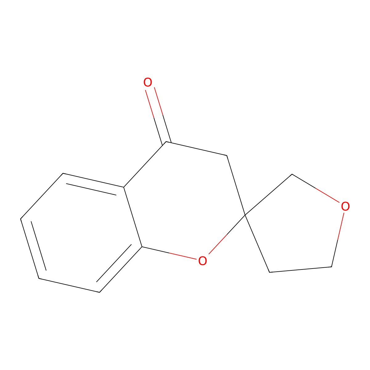3,4-Dihydrospiro[1-benzopyran-2,3'-oxolane]-4-one molecular structure, CAS 1598841-93-0