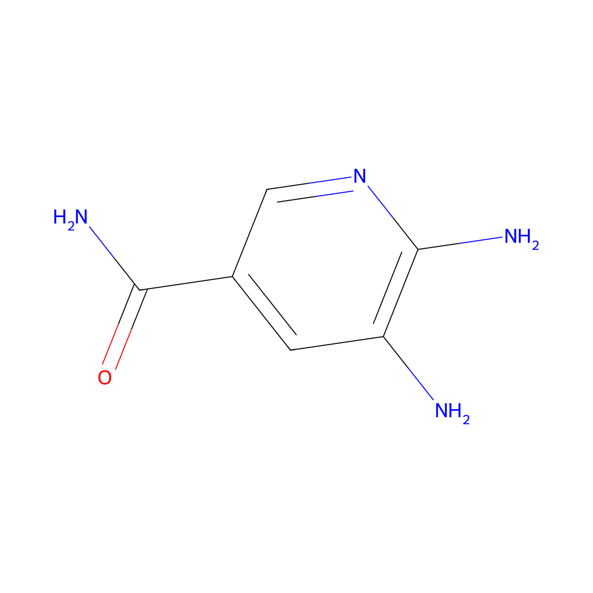 5,6-Diaminonicotinamide molecular structure, CAS 159890-49-0