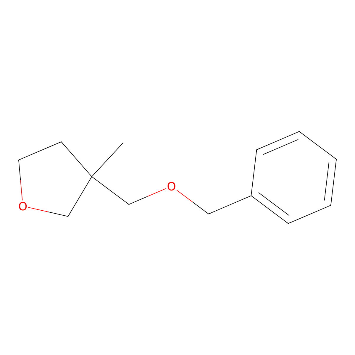 3-(Benzyloxymethyl)-3-methyl-tetrahydrofuran molecular structure, CAS 159890-96-7