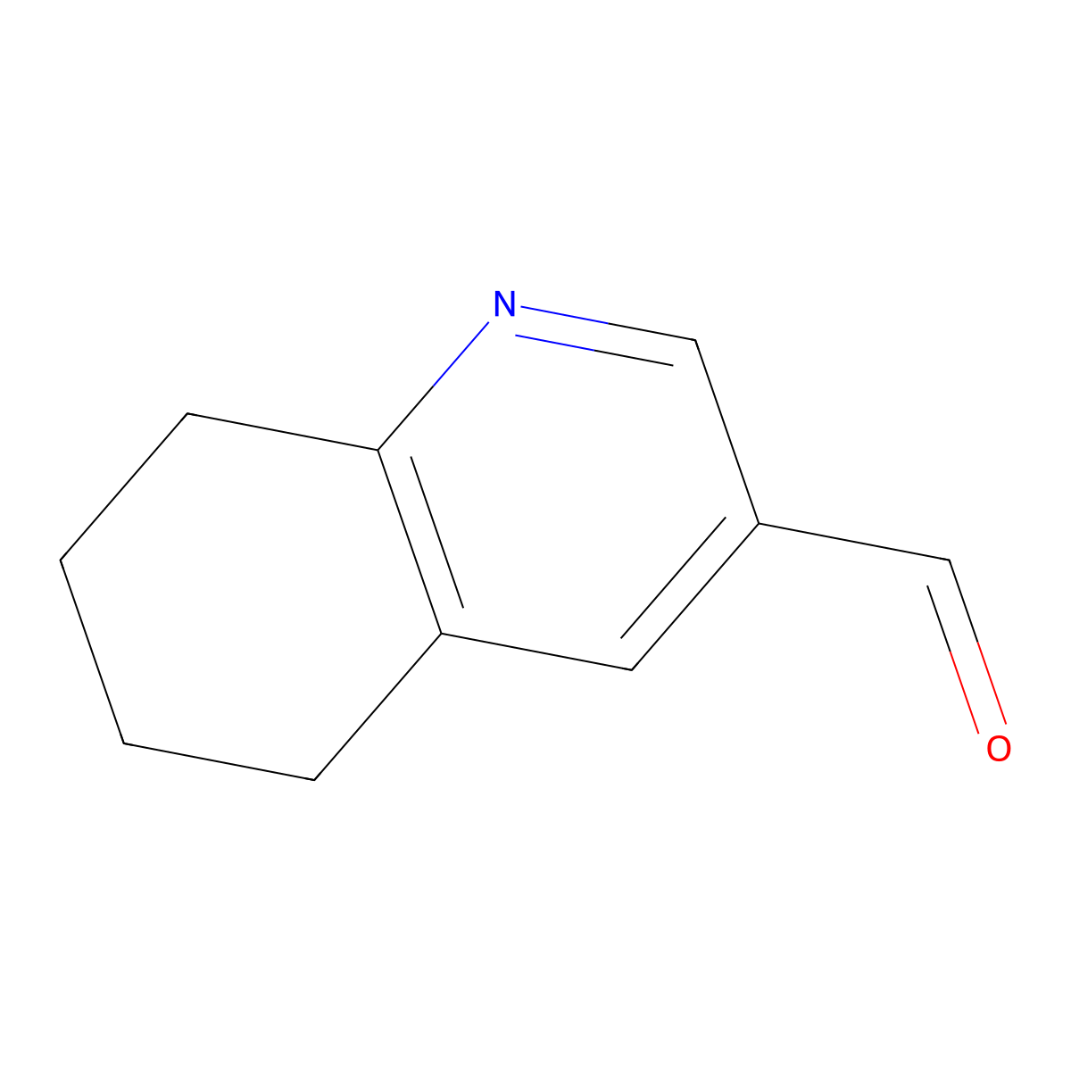 5,6,7,8-Tetrahydroquinoline-3-carbaldehyde molecular structure, CAS 159891-93-7