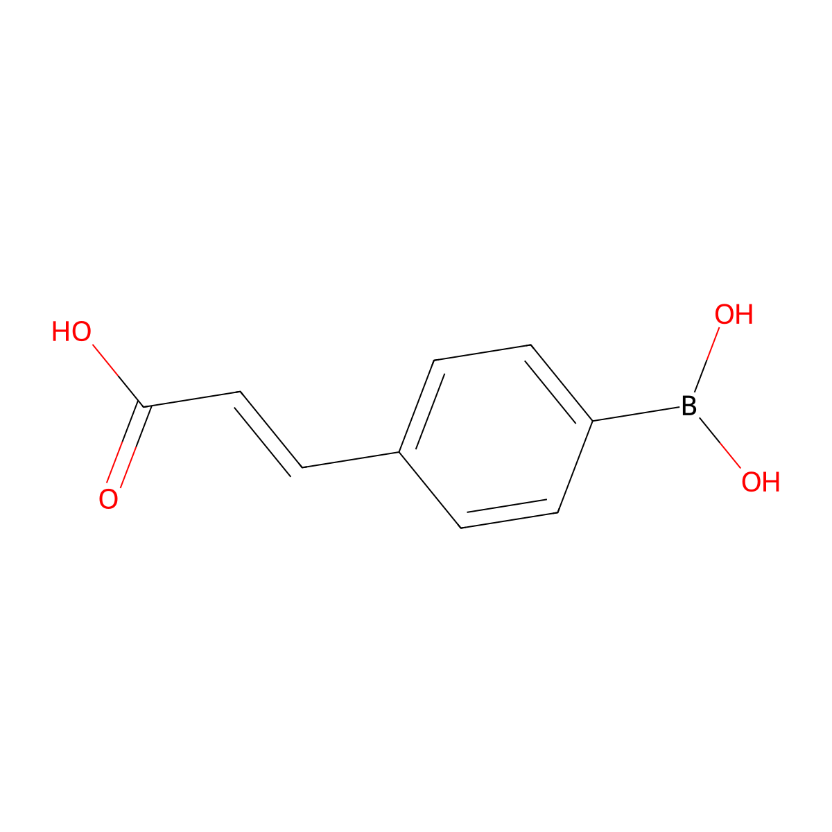4-(Carboxyvin-2-Yl)Phenylboronic Acid molecular structure, CAS 159896-15-8