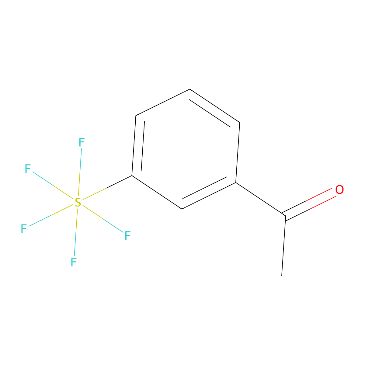 3'-(Pentafluorosulfur)acetophenone molecular structure, CAS 159896-31-8