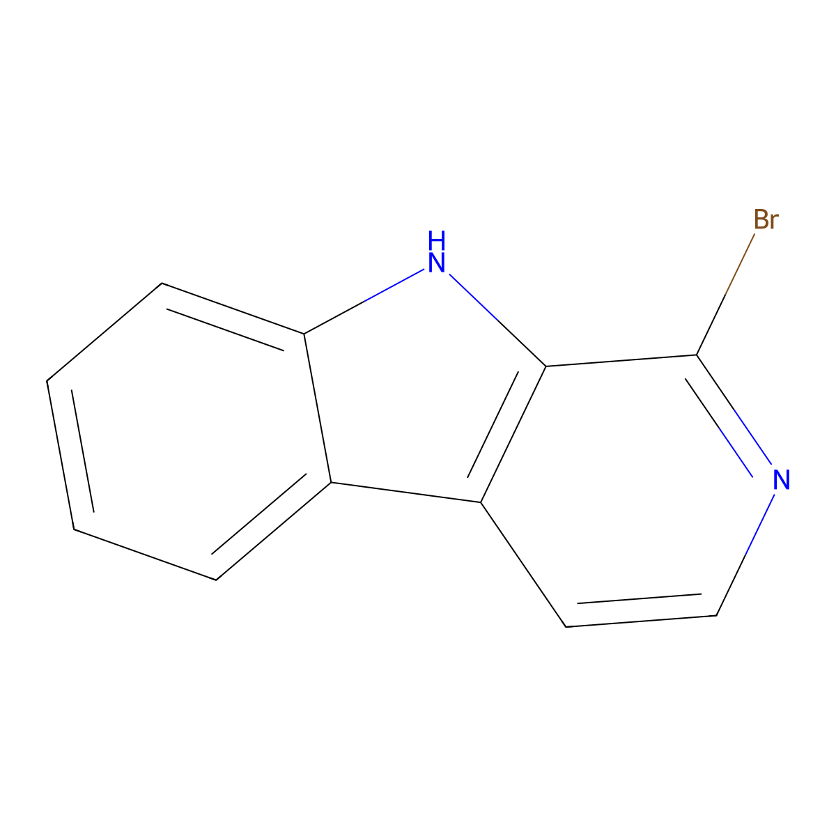1-Bromo-9H-pyrido[3,4-b]indole molecular structure, CAS 159898-15-4
