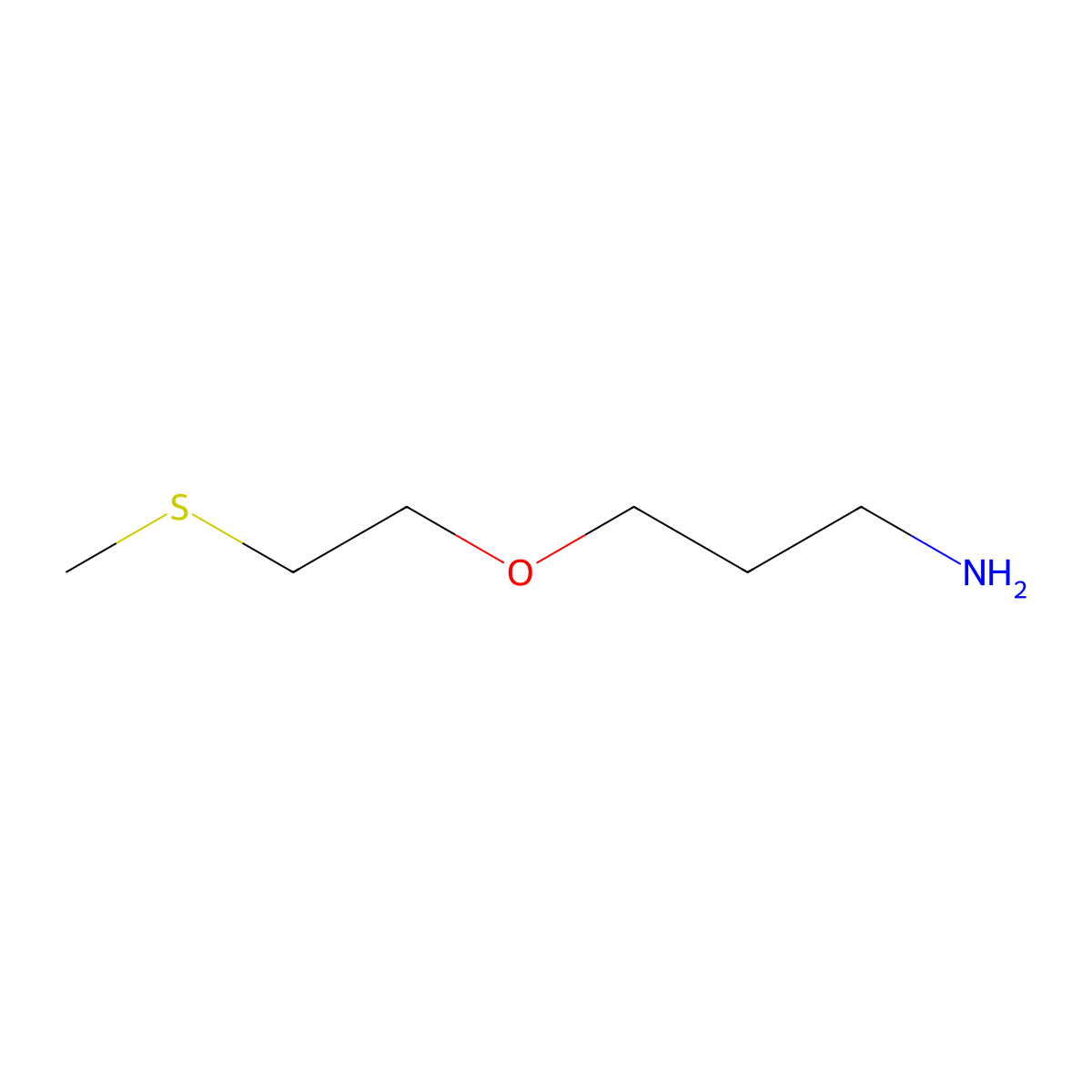 3-[2-(Methylsulfanyl)ethoxy]propan-1-amine molecular structure, CAS 1599061-28-5