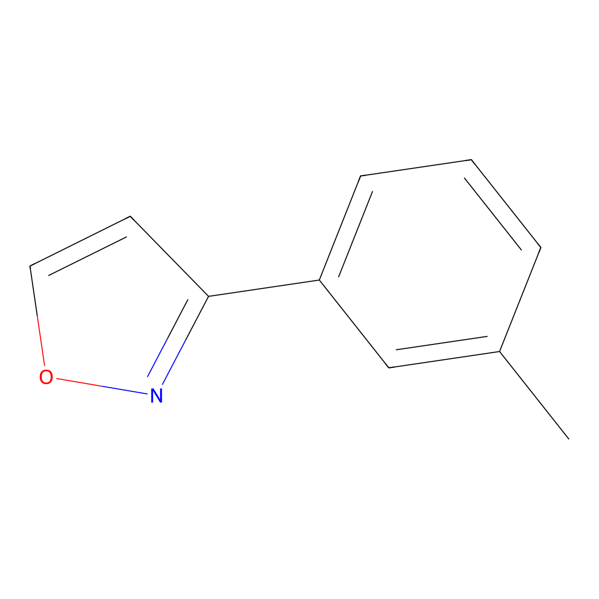 3-(m-Tolyl)isoxazole molecular structure, CAS 1599096-80-6