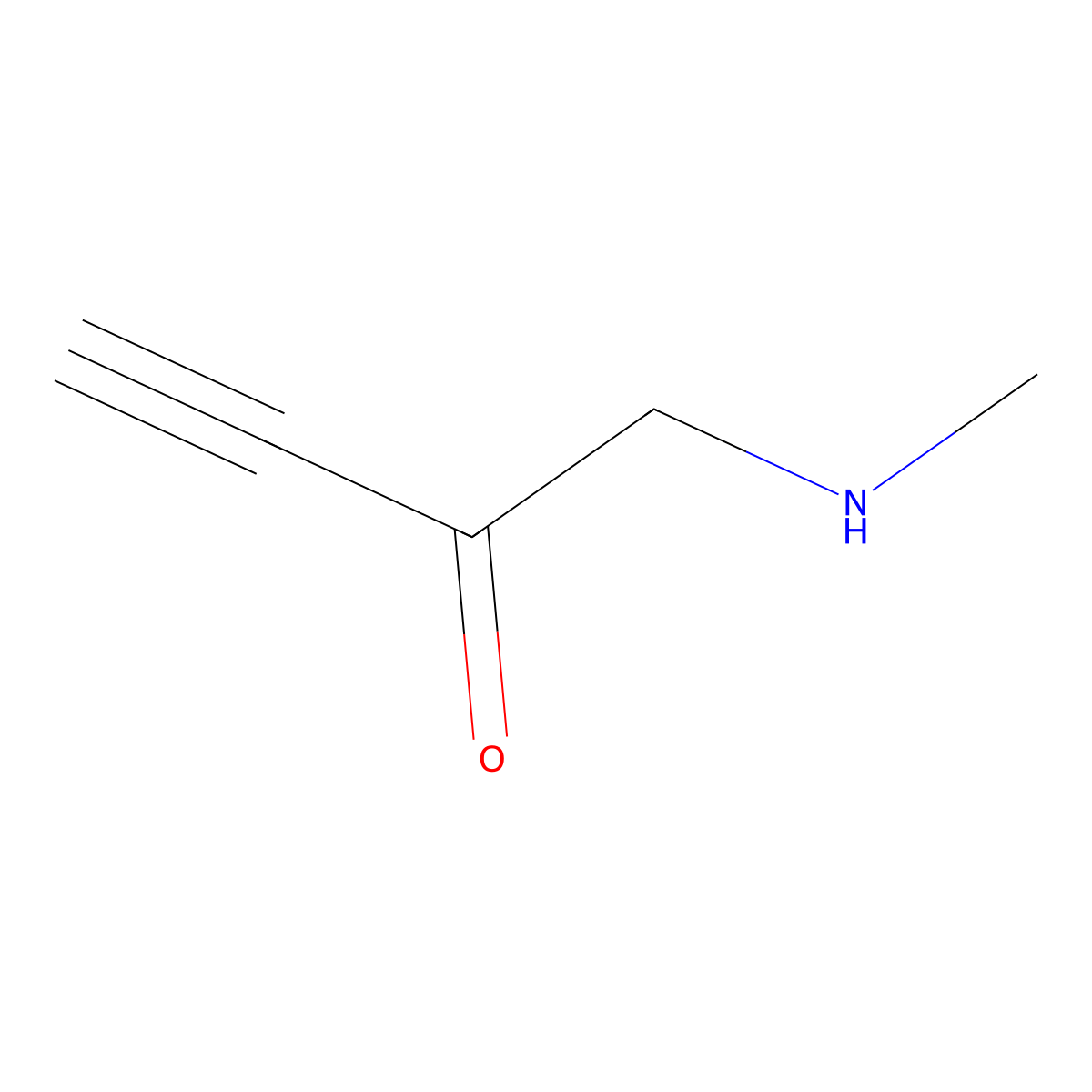 1-(Methylamino)but-3-yn-2-one molecular structure, CAS 1599103-27-1