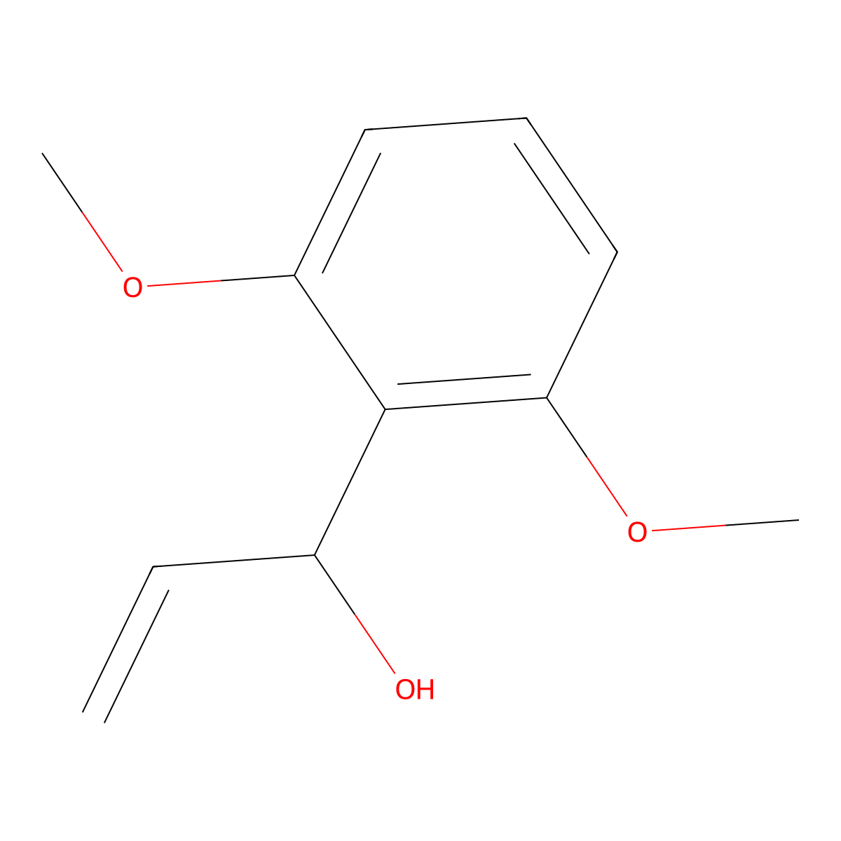 1-(2,6-Dimethoxyphenyl)prop-2-en-1-ol molecular structure, CAS 1599110-37-8