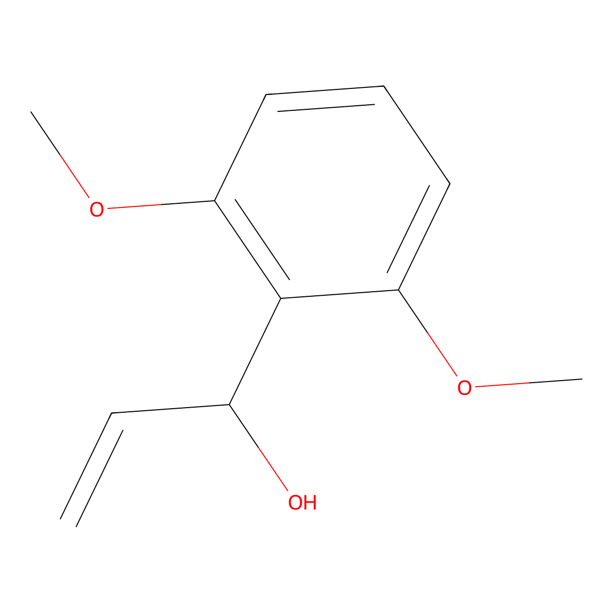 1-(2,6-Dimethoxyphenyl)prop-2-en-1-ol molecular structure, CAS 1599110-37-8