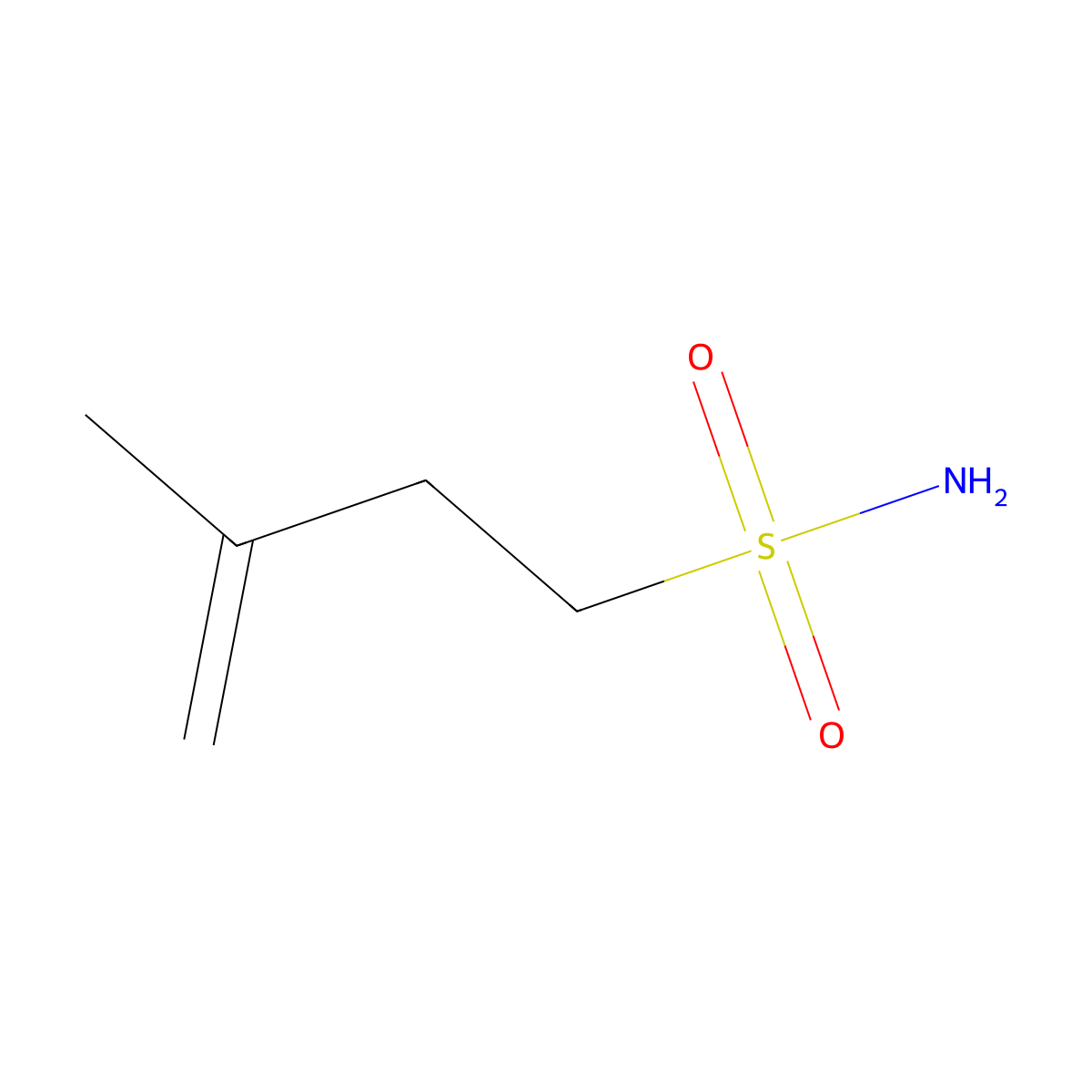 3-Methylbut-3-ene-1-sulfonamide molecular structure, CAS 1599113-17-3