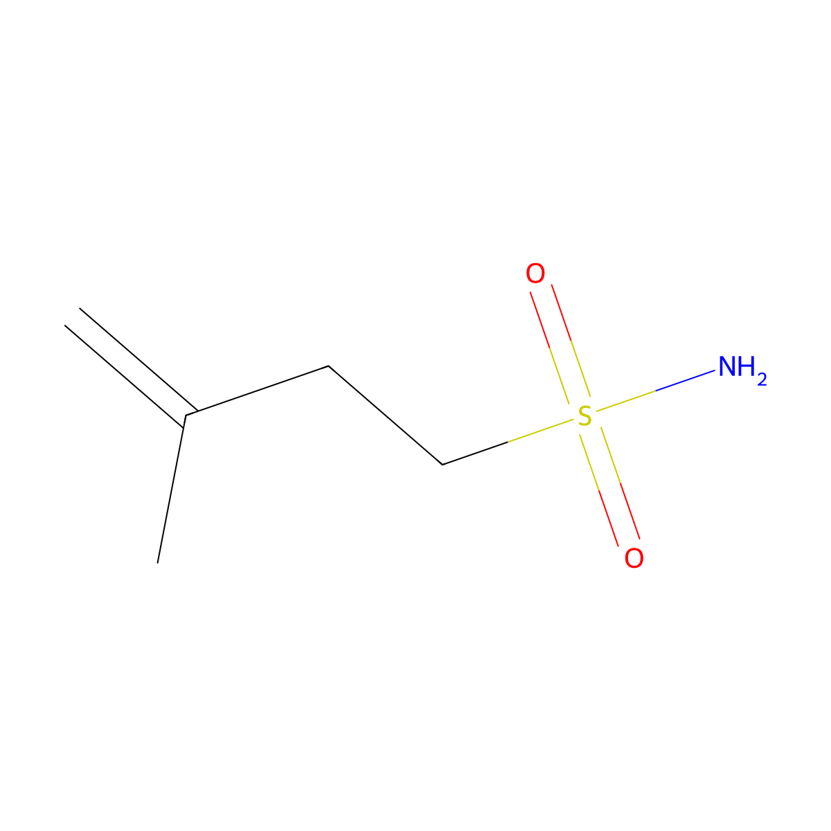 3-Methylbut-3-ene-1-sulfonamide molecular structure, CAS 1599113-17-3