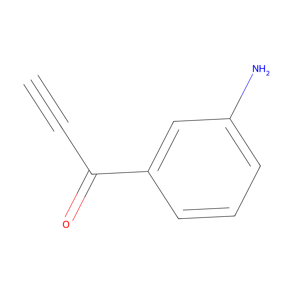 1-(3-Aminophenyl)prop-2-yn-1-one molecular structure, CAS 1599150-68-1