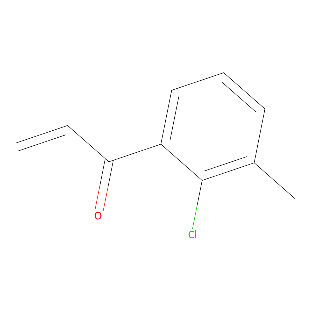 1-(2-Chloro-3-methylphenyl)prop-2-en-1-one molecular structure, CAS 1599162-67-0