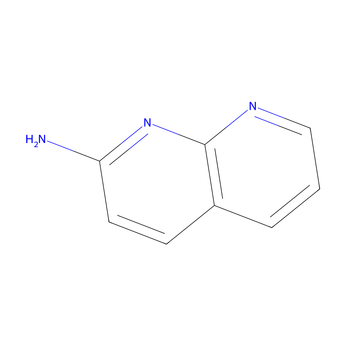 2-Amino-1,8-naphthyridine molecular structure, CAS 15992-83-3
