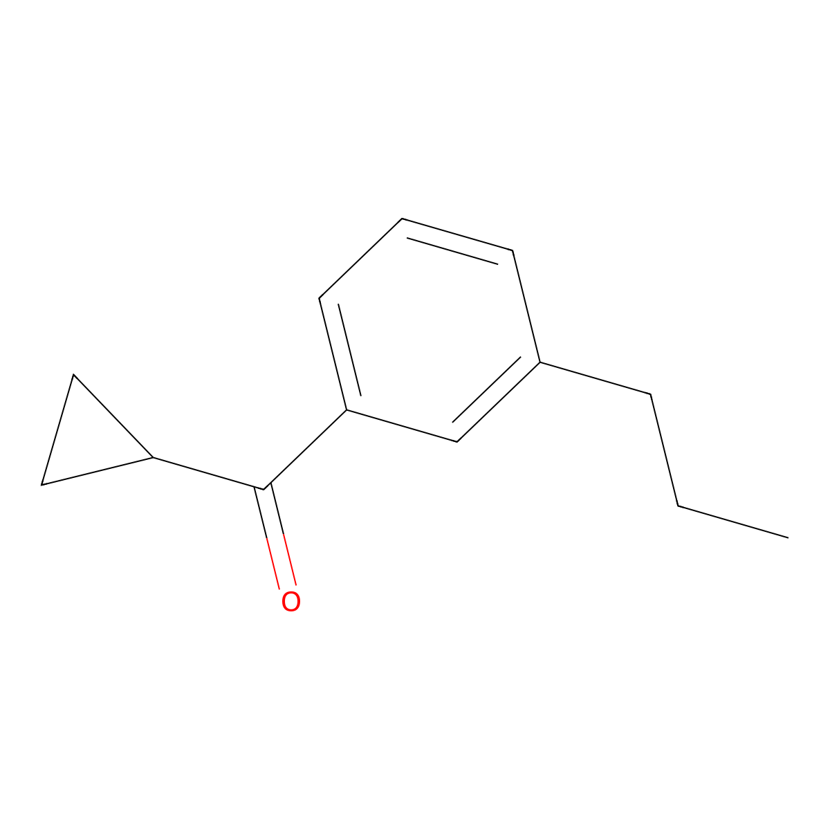 Cyclopropyl(3-propylphenyl)methanone molecular structure, CAS 1599265-19-6