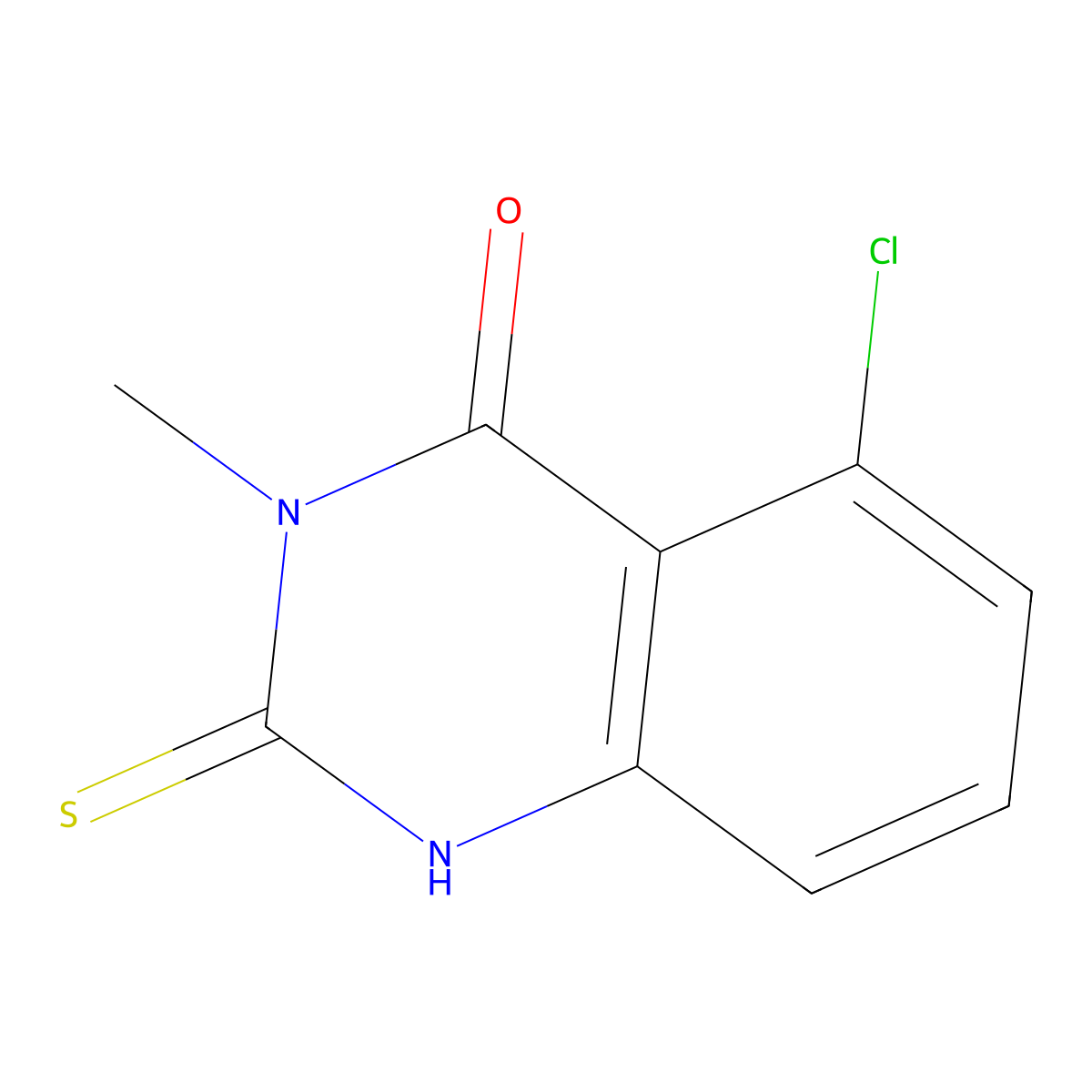 5-Chloro-3-methyl-2-sulfanylidene-1H-quinazolin-4-one molecular structure, CAS 1599283-78-9