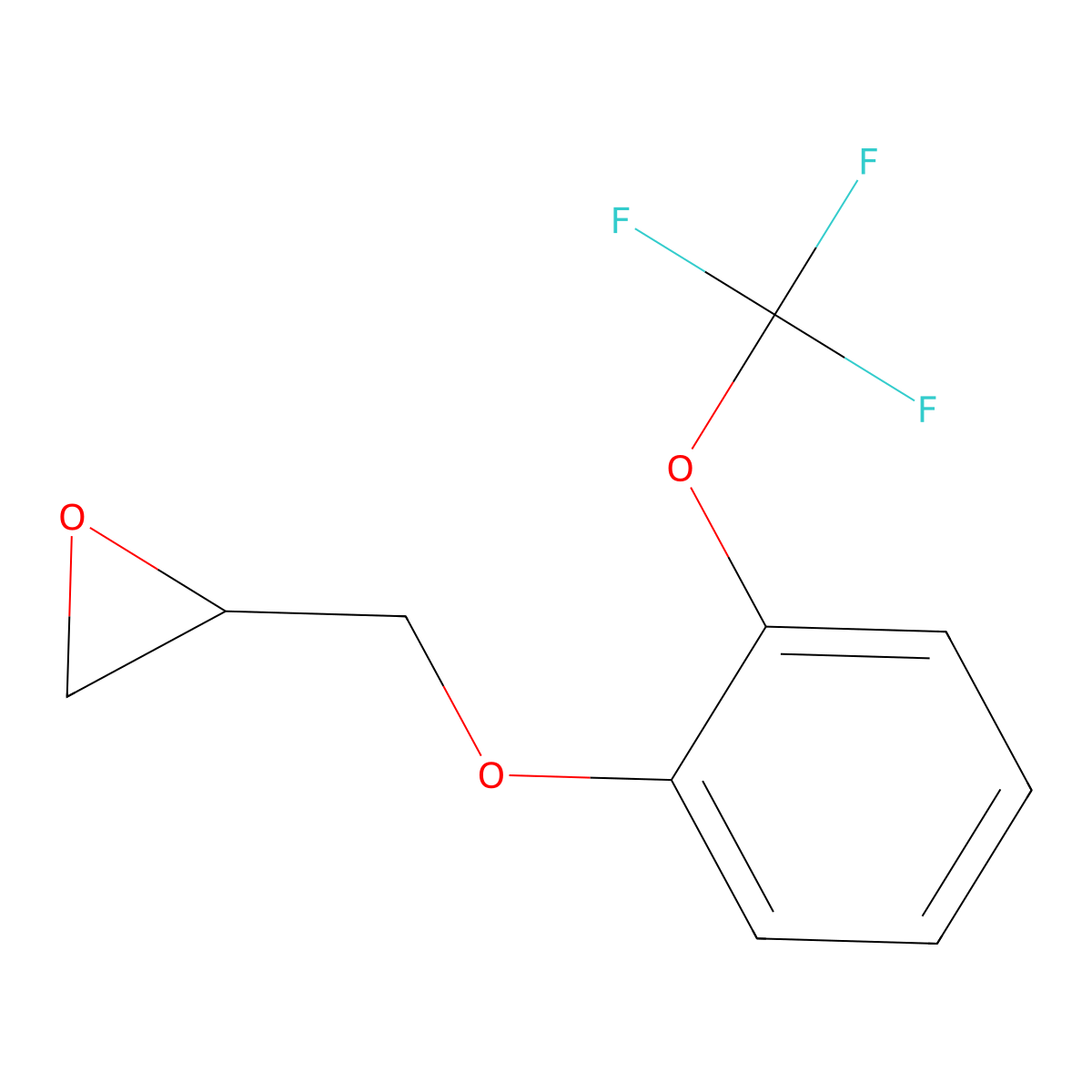 2-{[2-(Trifluoromethoxy)phenoxy]methyl}oxirane molecular structure, CAS 1599303-88-4
