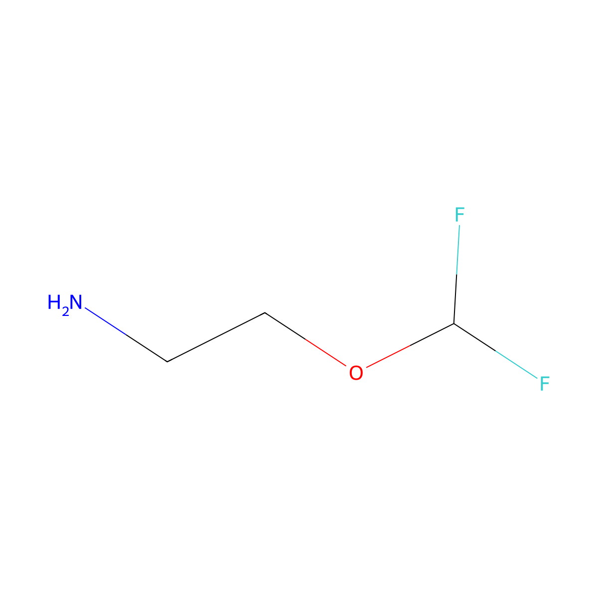 2-(Difluoromethoxy)ethan-1-amine molecular structure, CAS 1599344-15-6