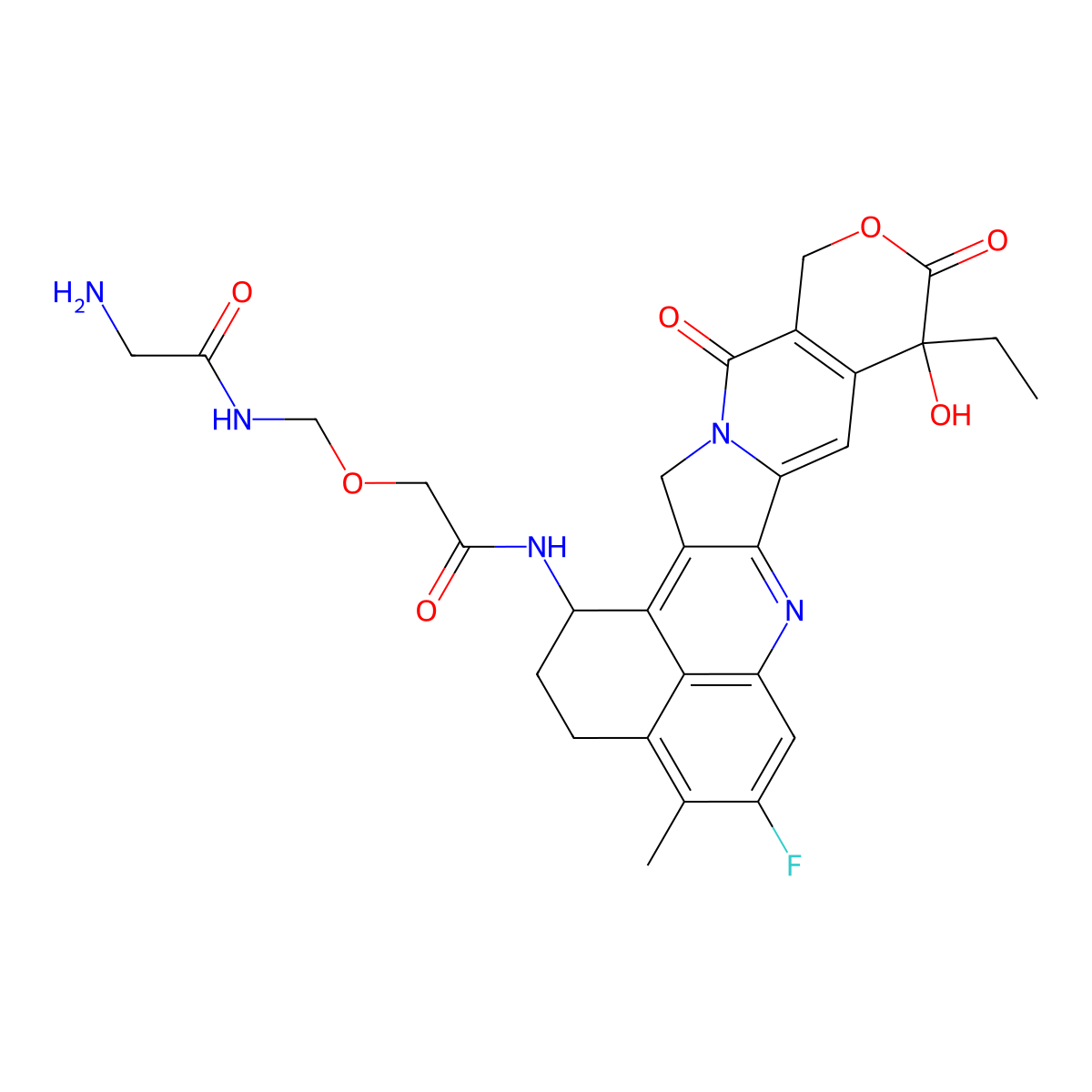 Deruxtecan analog 2 molecular structure, CAS 1599440-10-4