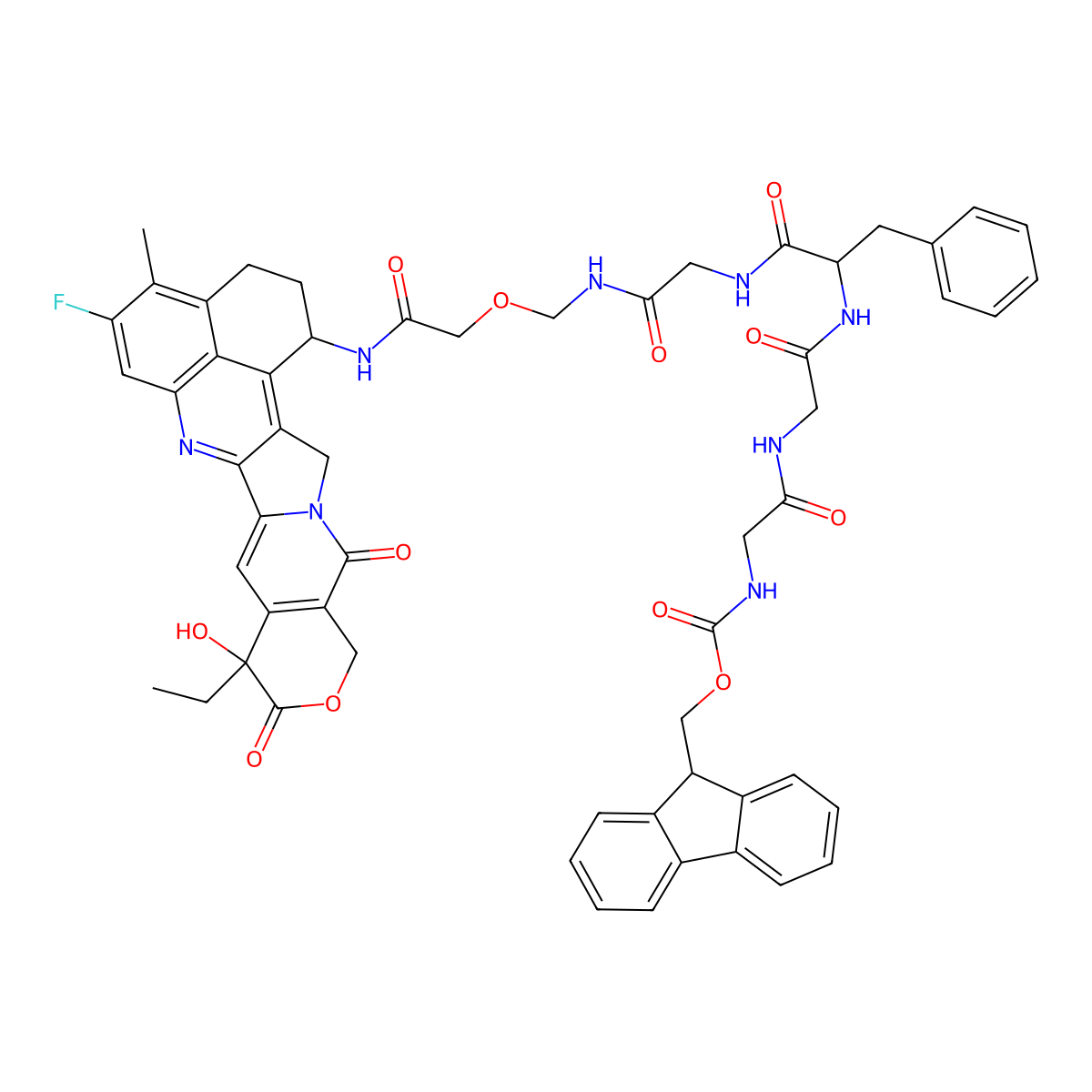 Fmoc-GGFG-Dxd molecular structure, CAS 1599440-11-5